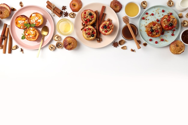 Mesa con varios platos